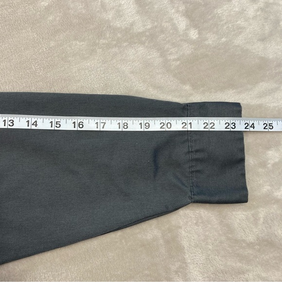 Dickies Cropped Work Shirt Long Sleeve Traditional Fit Men's Sz L - Picture 7 of 7